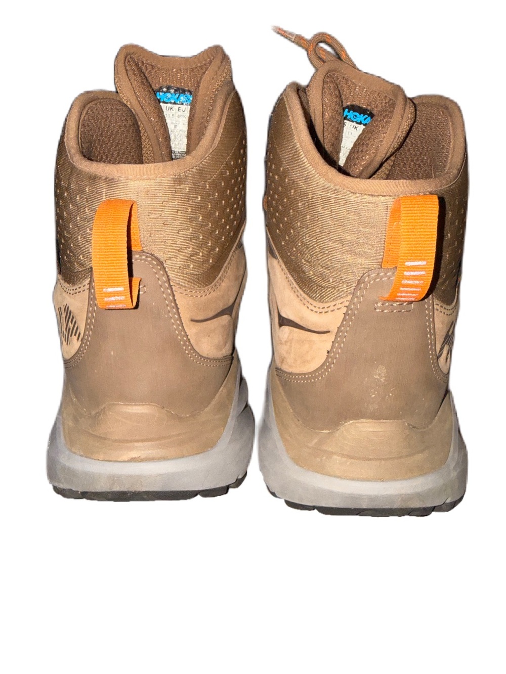 HOKA Kaha GTX Brown Tan Hiking Boots Gore-Tex Vibram Lightweight Support Size 12 - Picture 9 of 11